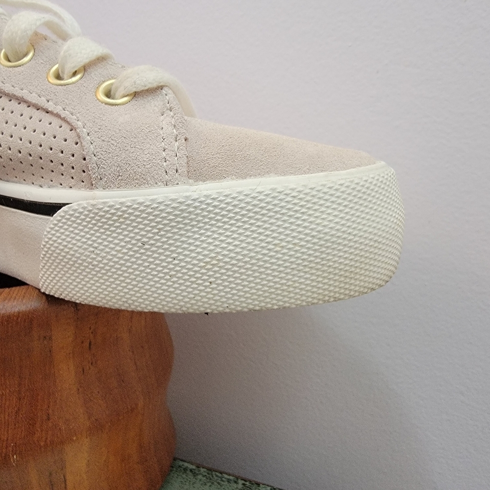 Keds Light Tan Suede Platform Sneakers Size 7 - Picture 7 of 9